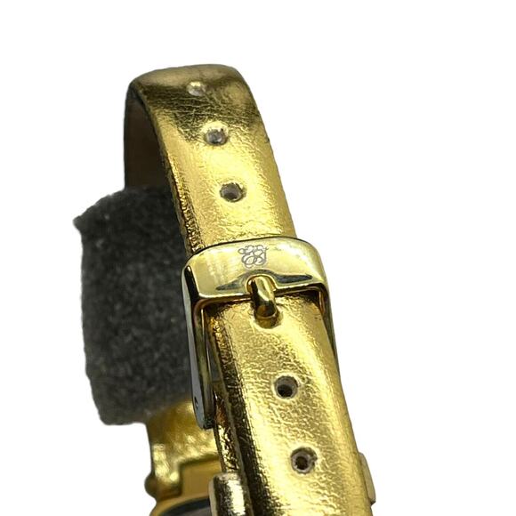 Elizabeth Taylor Watch Ladies Gold Tone Japan Movement Rhinestone Face New Retro - Picture 6 of 16